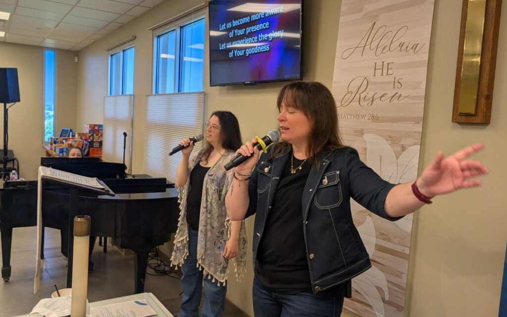 Sunday worship team at First Christian Church Allen
